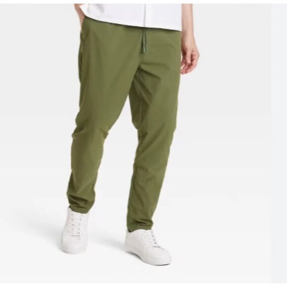 NWT All in Motion Green Men’s Small Green Ripstop Drawstring Waistband Pants - Picture 2 of 10